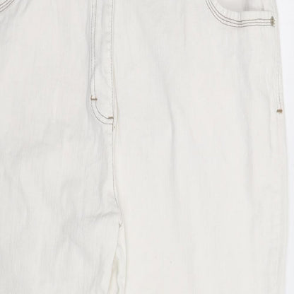 Being Casual Womens White  Denim Straight Jeans Size 42 in L28 in