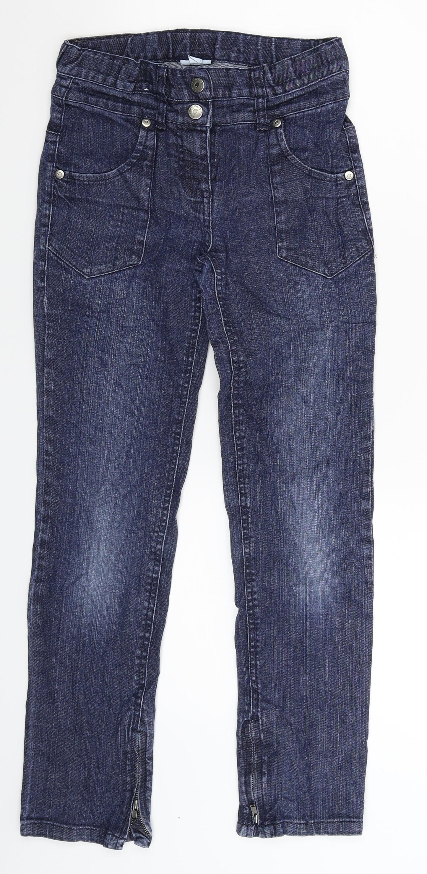 Vertbaudet Girls Blue  Denim Skinny Jeans Size 12 Years