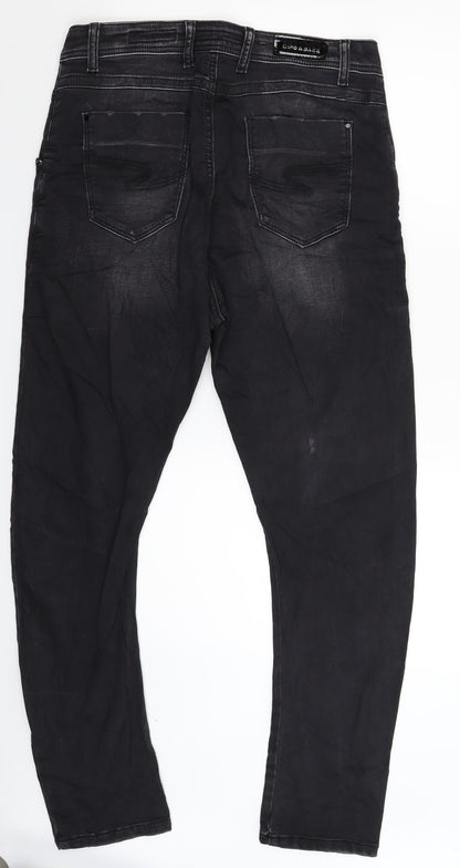 Cipo & Baxx Womens Black  Denim Skinny Jeans Size 32 in L30 in