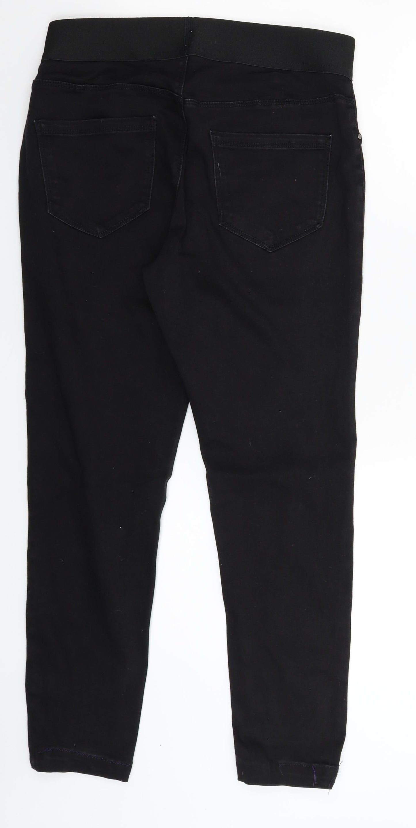 George Womens Black  Denim Skinny Jeans Size 12 L26 in