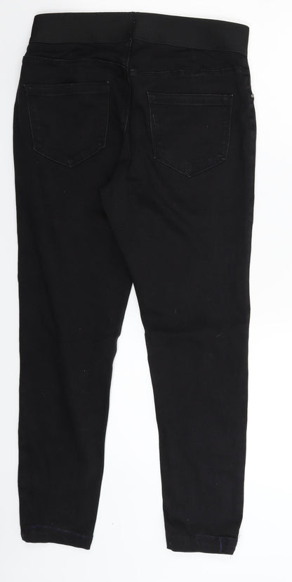 George Womens Black  Denim Skinny Jeans Size 12 L26 in