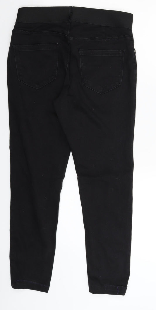 George Womens Black  Denim Skinny Jeans Size 12 L26 in