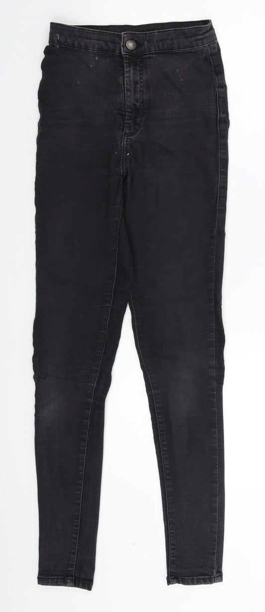 Topshop Womens Black  Denim Jegging Jeans Size 24 in L28 in