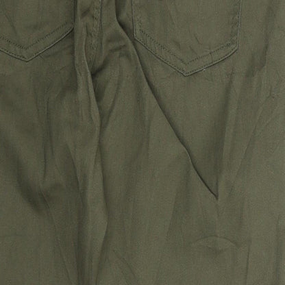 Womens UK Size 36 in Janina Extra-Slim Fit Cropped Green Jeans