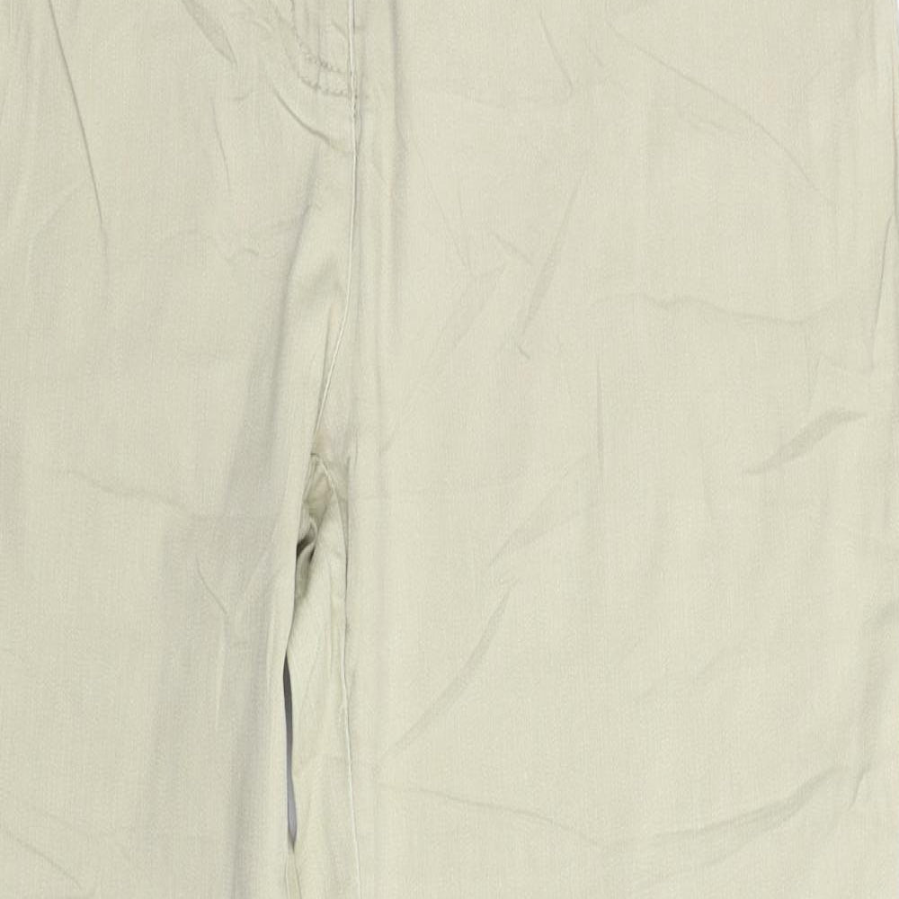 Laura M Womens Beige  Denim Straight Jeans Size 32 in L31 in