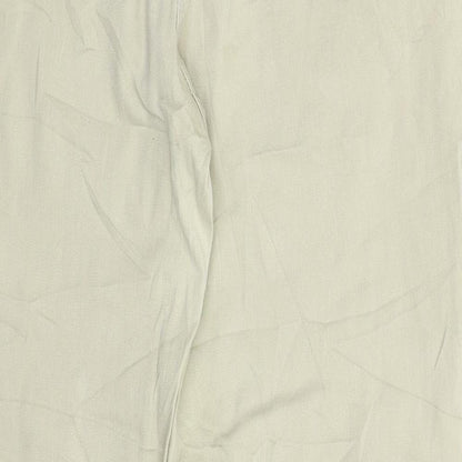 Laura M Womens Beige  Denim Straight Jeans Size 32 in L31 in