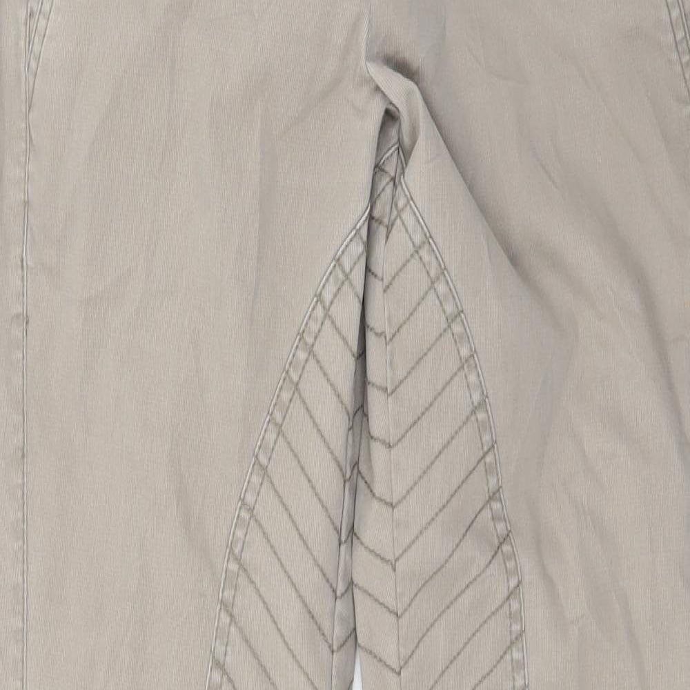 Mango Womens Beige  Denim Skinny Jeans Size 10 L27 in