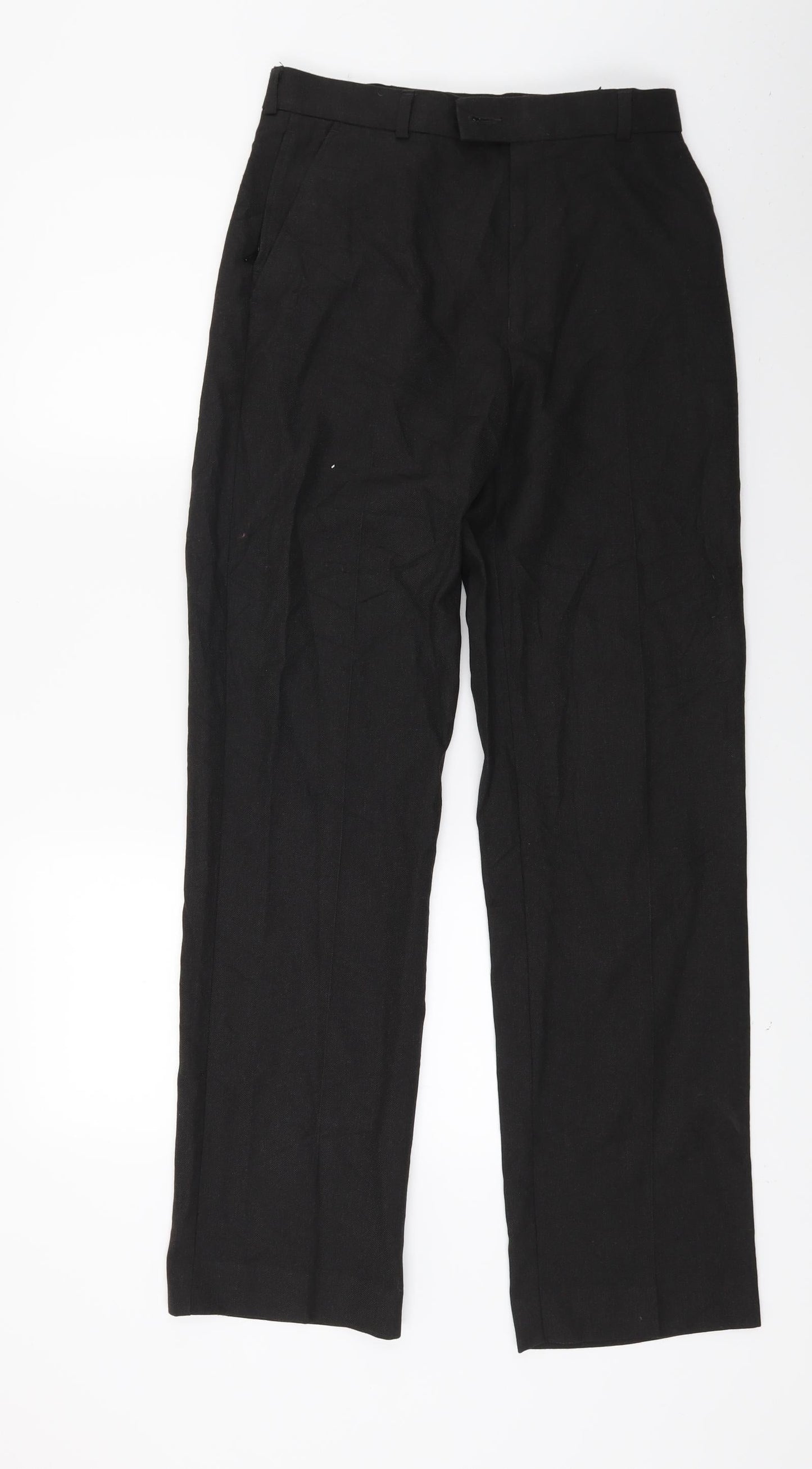 Trutex Mens Black   Trousers  Size 28 L30 in