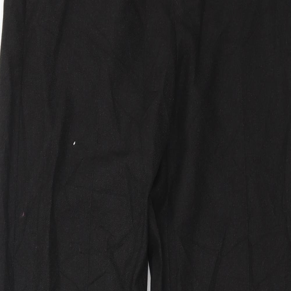 Trutex Mens Black   Trousers  Size 28 L30 in