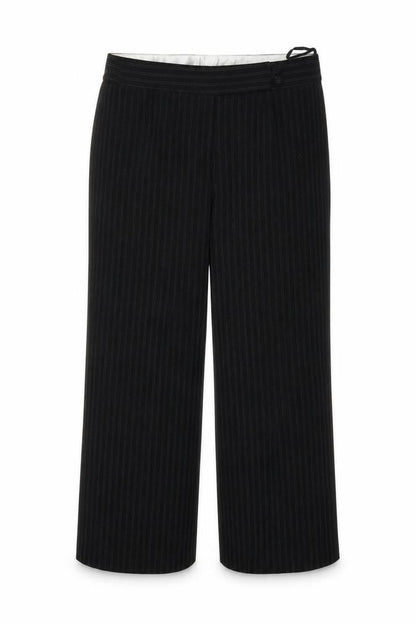 essence Womens Black Striped  Trousers  Size 18 L27 in