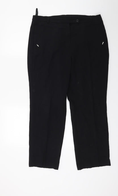Womens UK Size 14 Marks and Spencer Regular Fit  Black Trousers