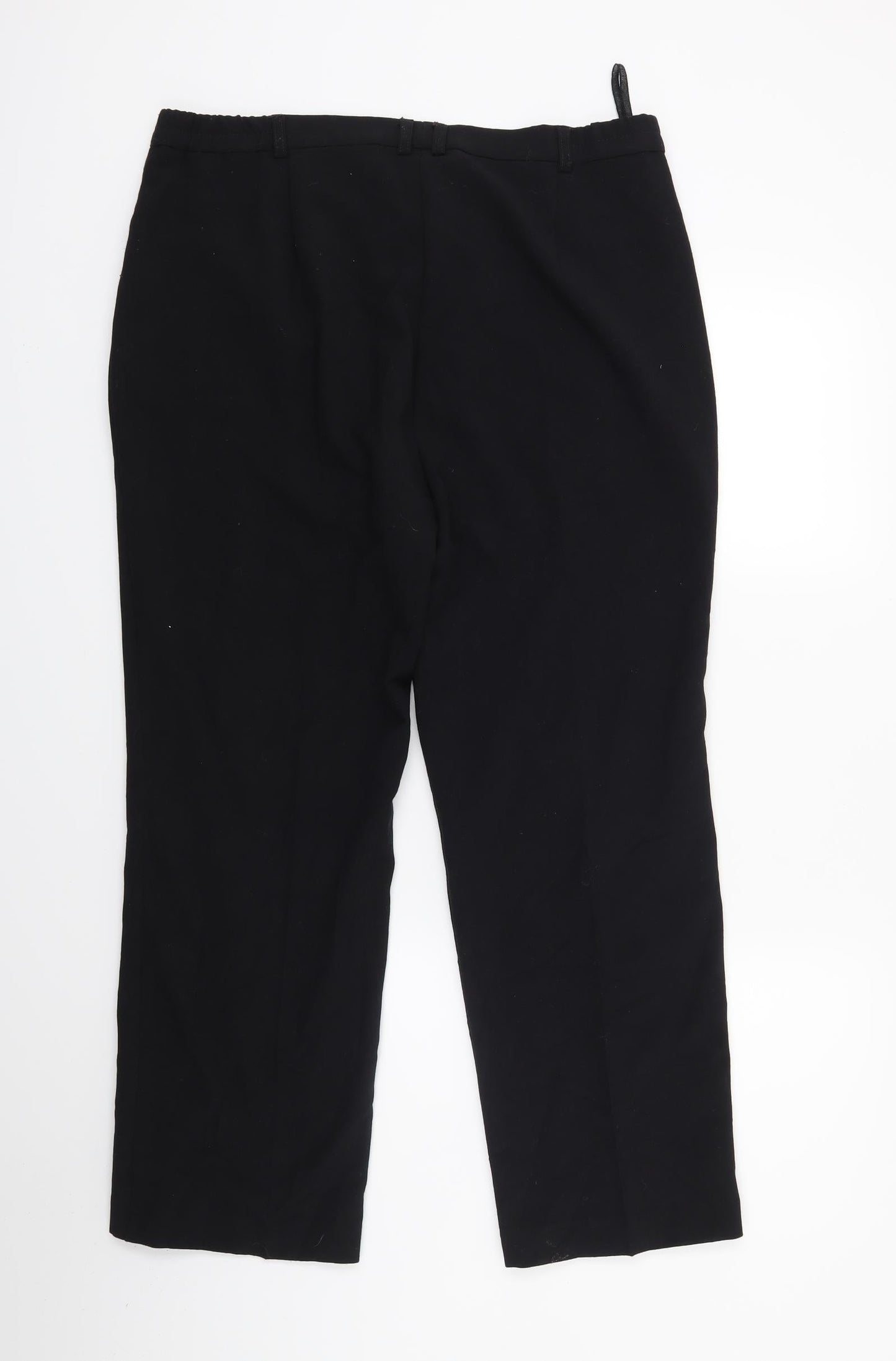 Womens UK Size 14 Marks and Spencer Regular Fit  Black Trousers