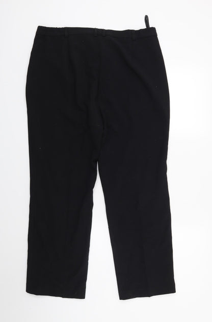 Womens UK Size 14 Marks and Spencer Regular Fit  Black Trousers
