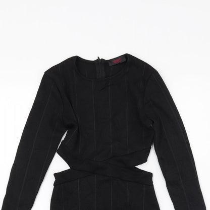 Edge Womens Black   A-Line  Size 8