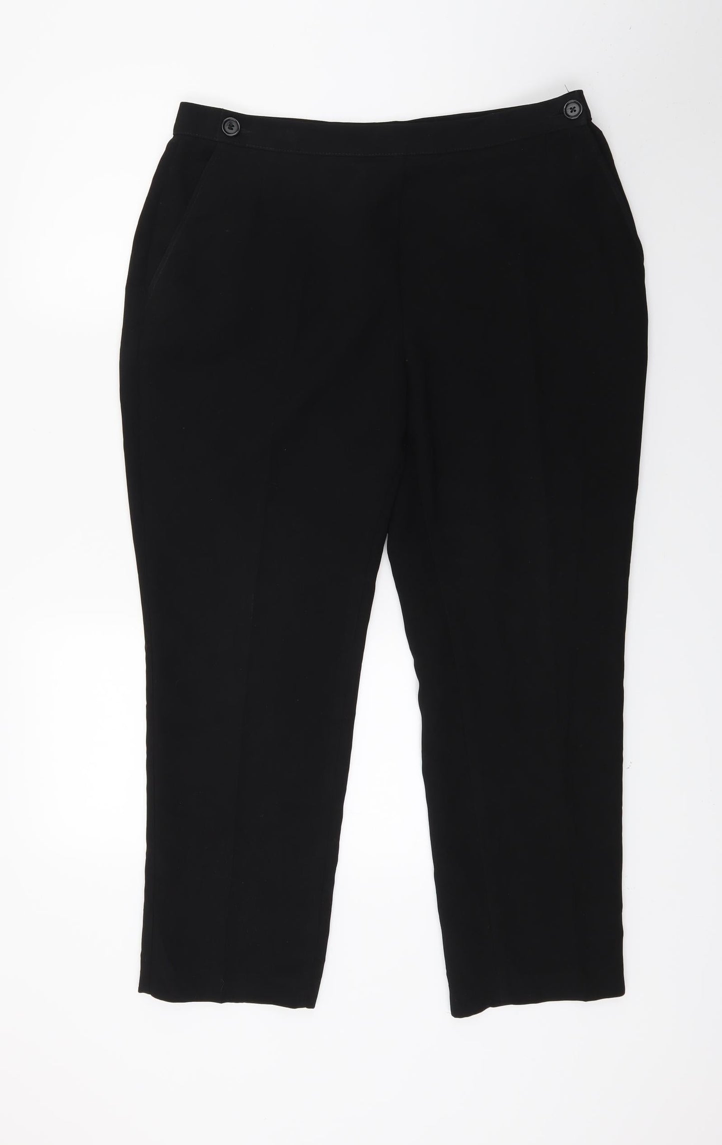 Mark Shale Womens Black   Trousers  Size 16 L24 in