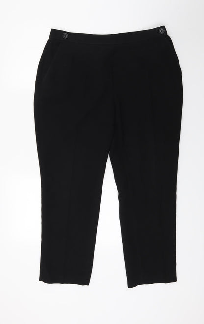 Mark Shale Womens Black   Trousers  Size 16 L24 in
