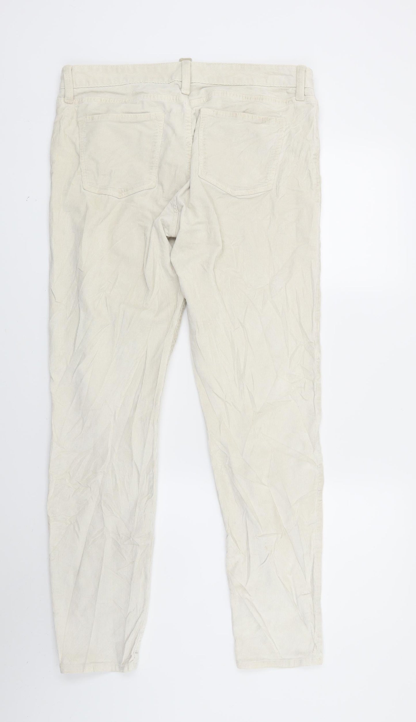BANNANA REPUBLIC  Womens Beige  Corduroy Skinny Jeans Size 30 in L29 in