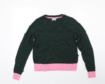Noisy may Womens Green  Knit Pullover Jumper Size M