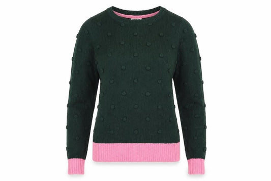 Noisy may Womens Green  Knit Pullover Jumper Size M