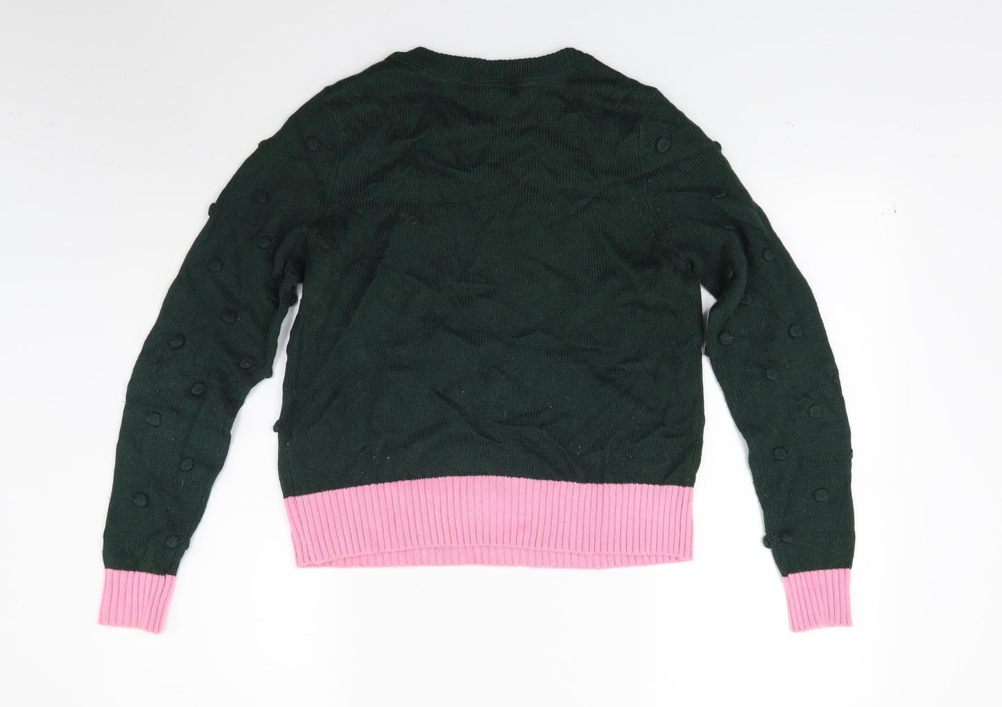 Noisy may Womens Green  Knit Pullover Jumper Size M