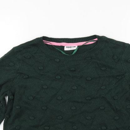 Noisy may Womens Green  Knit Pullover Jumper Size M