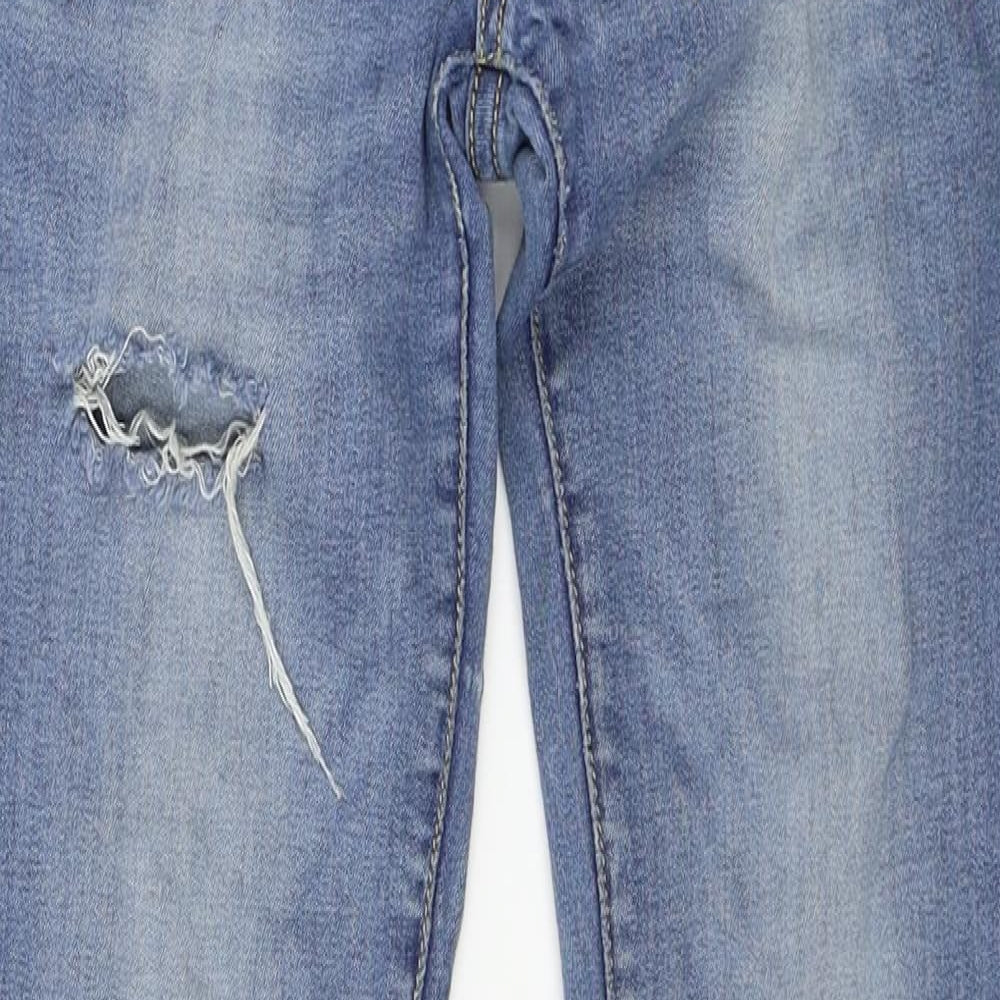 Womens UK Size 10 Preworn Regular Fit Skinny Blue Jeans