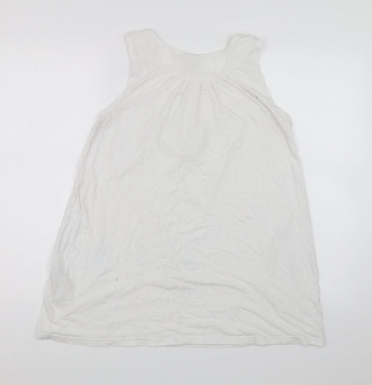 Womens UK Size M VILA White Basic Tank