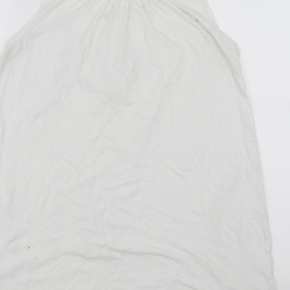 Womens UK Size M VILA White Basic Tank