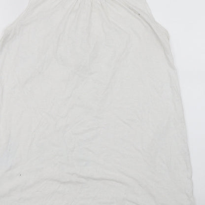 Womens UK Size M VILA White Basic Tank