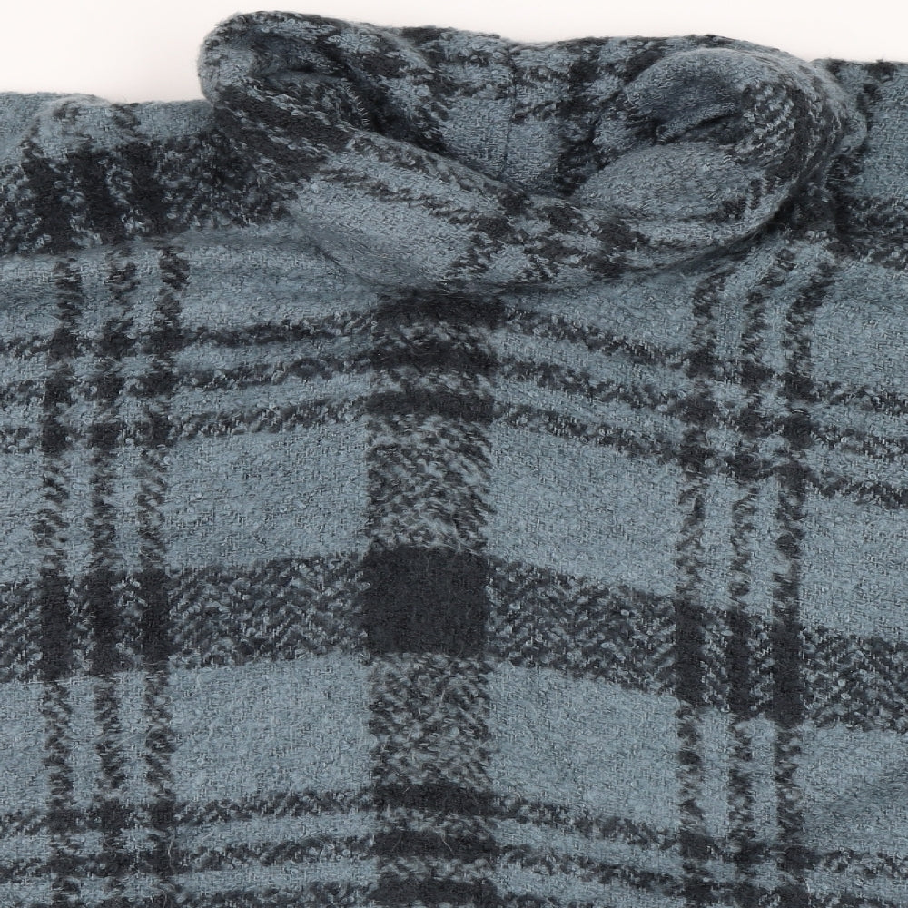 NEXT Womens Blue Plaid  Shrug Jumper One Size