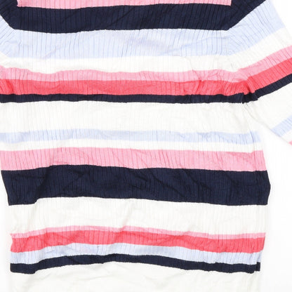 Womens UK Size 12 M&S Multicoloured Jersey T-Shirt