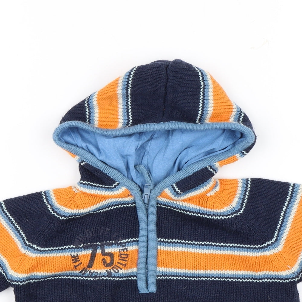 Bayside Baby Blue Striped  Pullover Jumper Size 12-18 Months