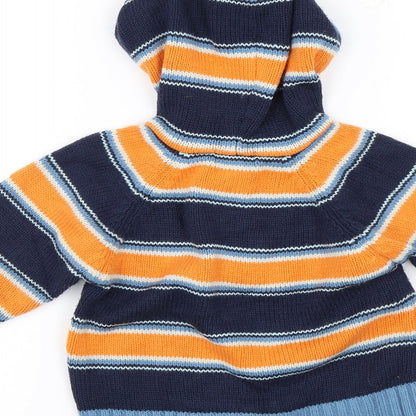 Bayside Baby Blue Striped  Pullover Jumper Size 12-18 Months