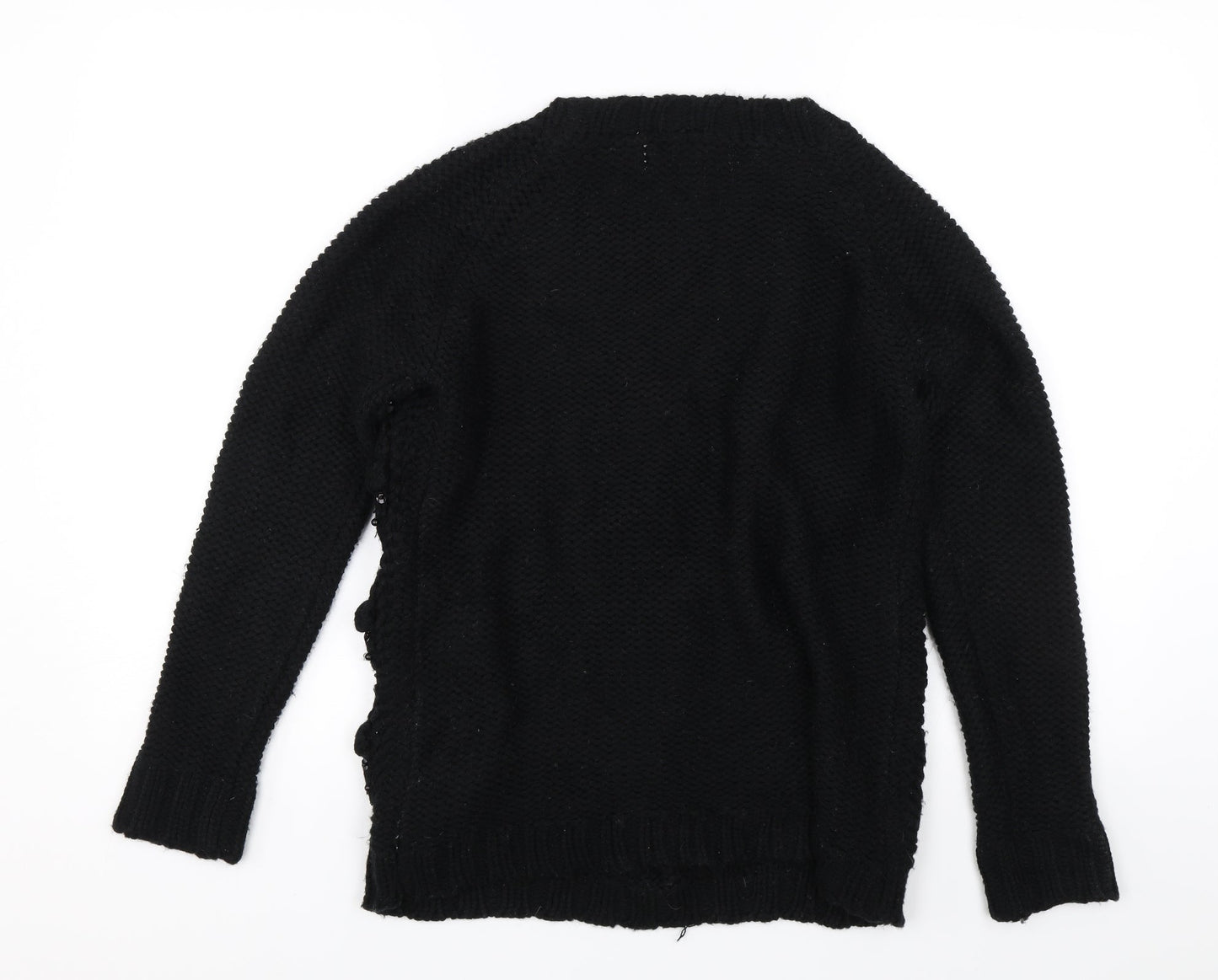 Zara Womens Black   Pullover Jumper Size M