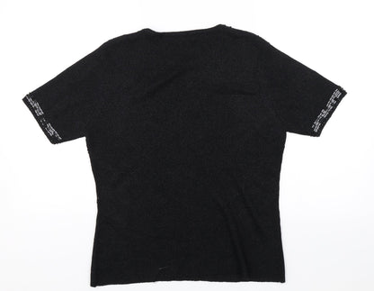 Berketex Womens Black   Jersey T-Shirt Size 14