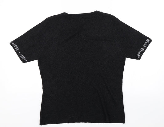Berketex Womens Black   Jersey T-Shirt Size 14