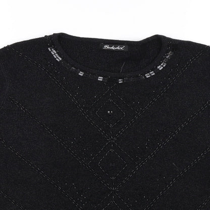 Berketex Womens Black   Jersey T-Shirt Size 14