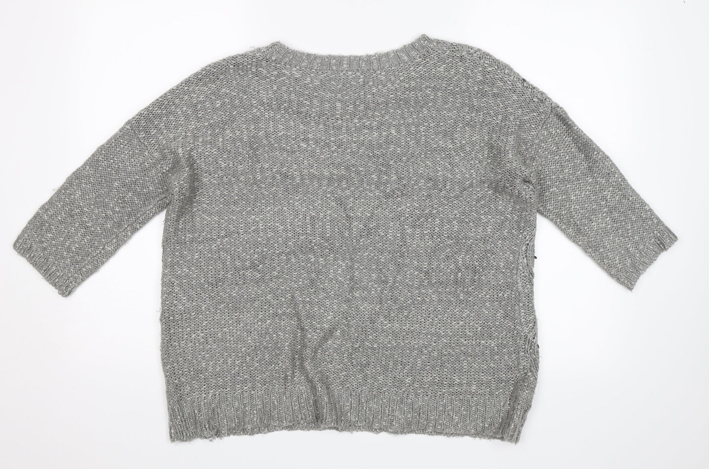 M&Co. Womens Grey   Pullover Jumper Size S