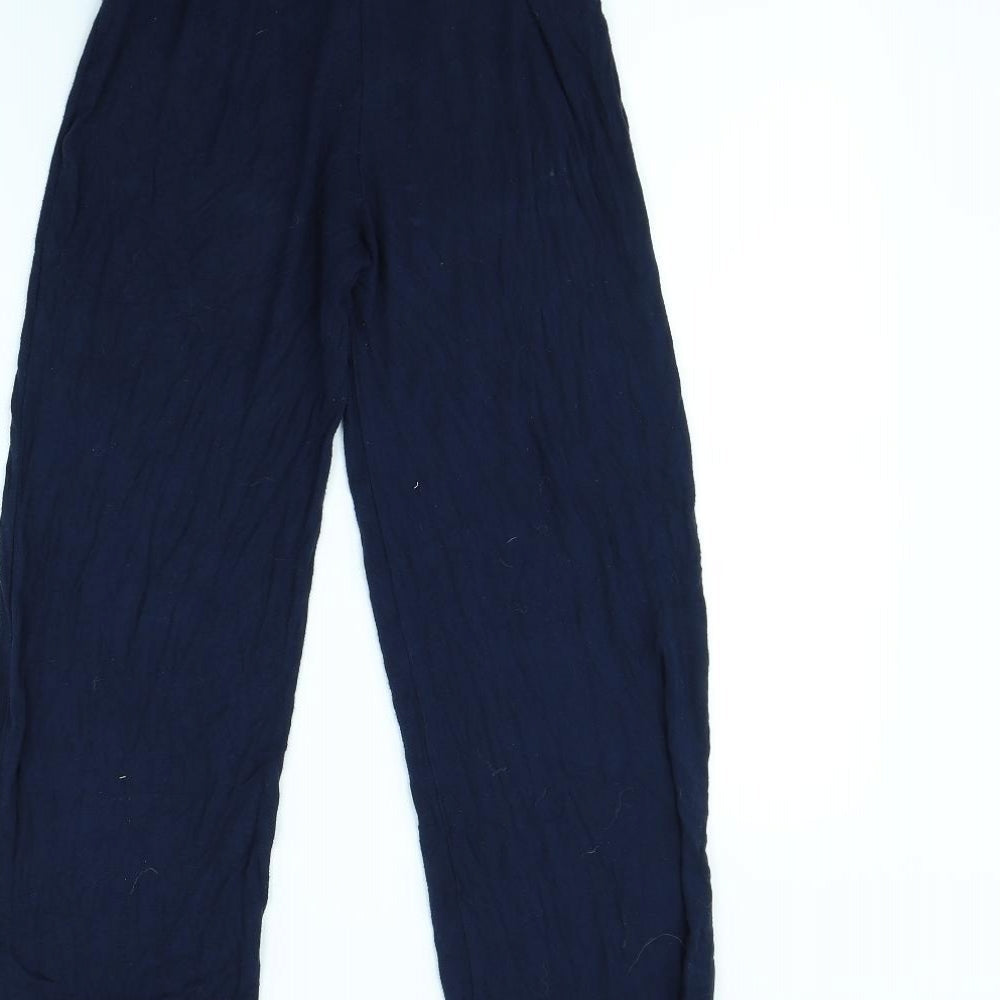 Womens UK Size 8 Preworn Regular Fit  Blue Trousers