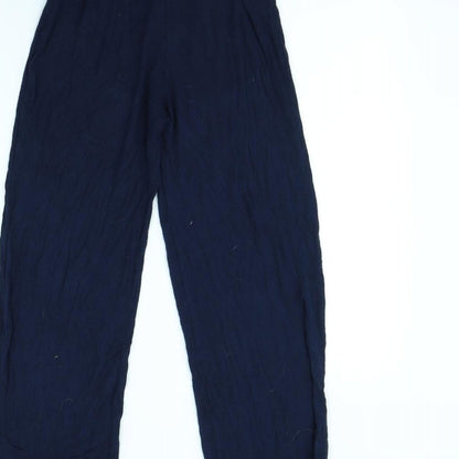Womens UK Size 8 Preworn Regular Fit  Blue Trousers