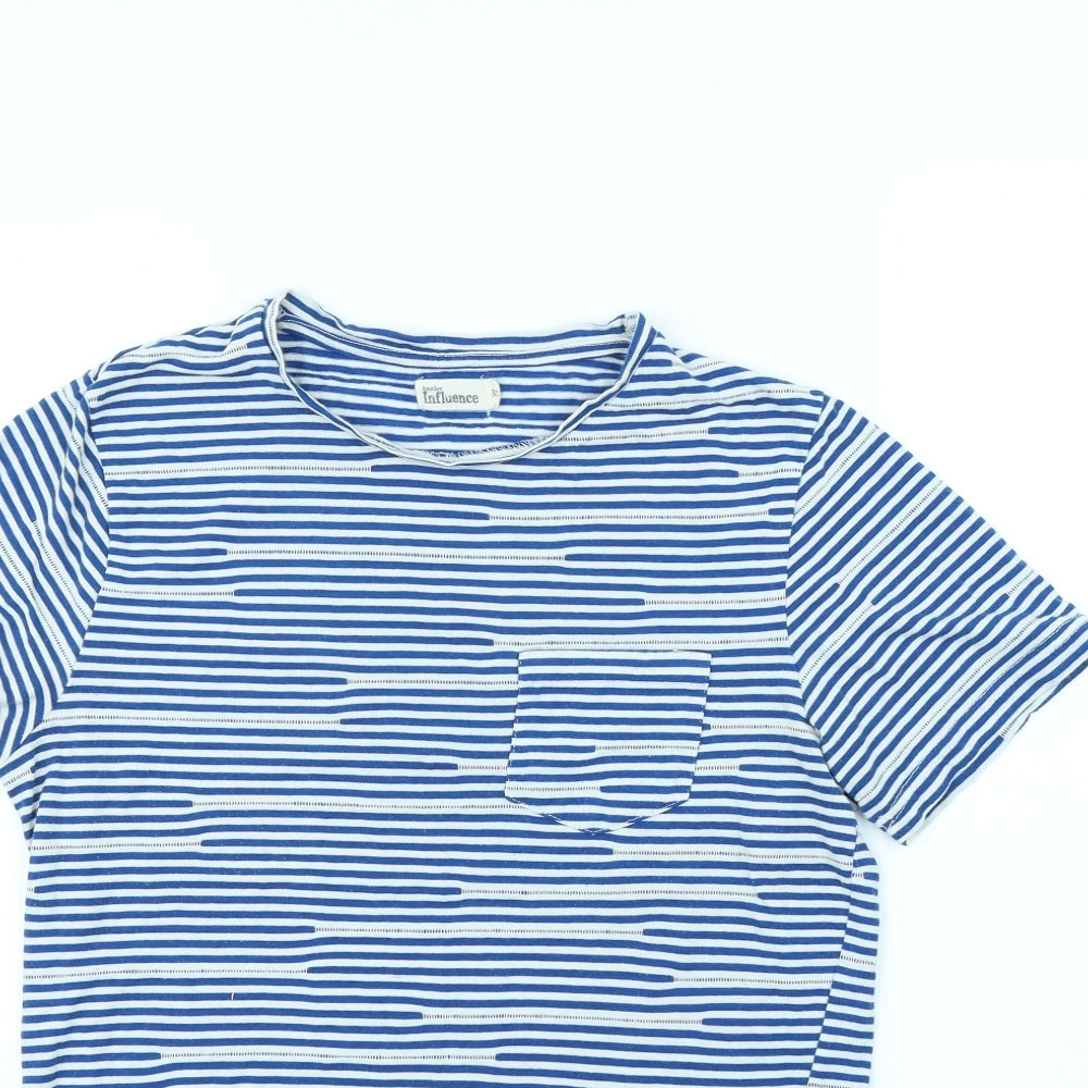 Womens UK Size M Another Influence Blue Basic T-Shirt