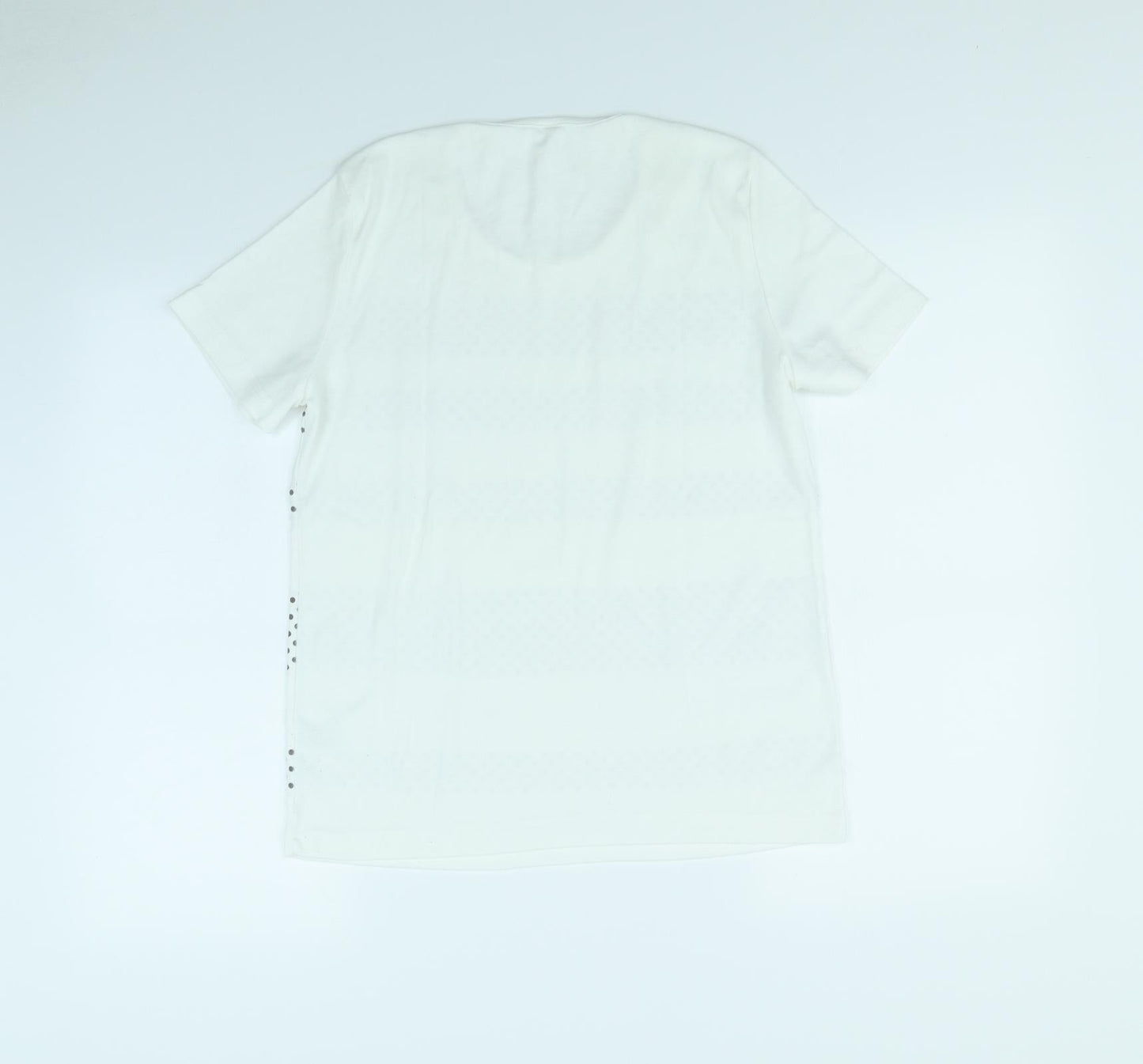 Womens UK Size M BM collection White Basic T-Shirt
