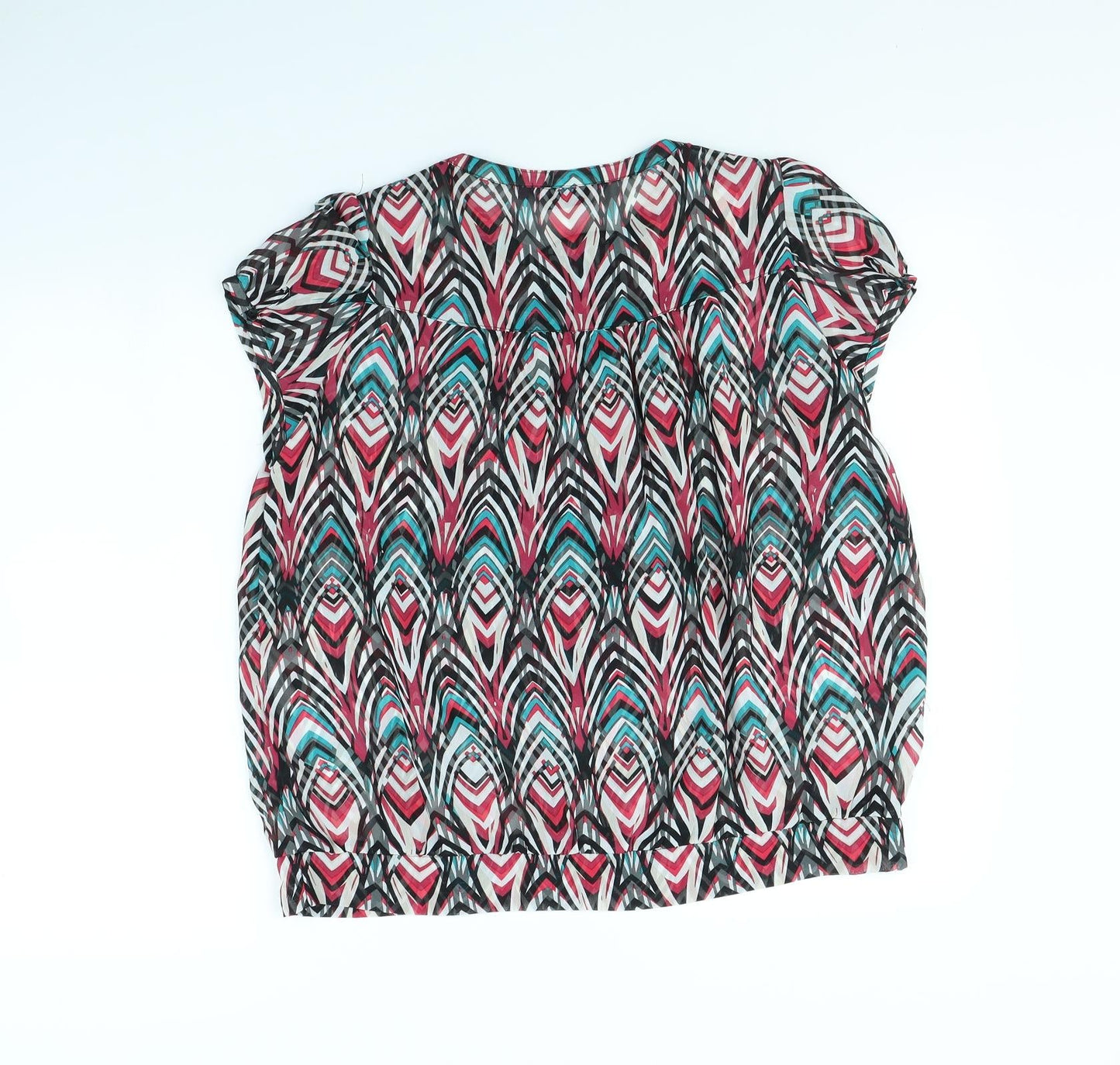 Epilogue Womens Multicoloured Striped  Basic Button-Up Size 16