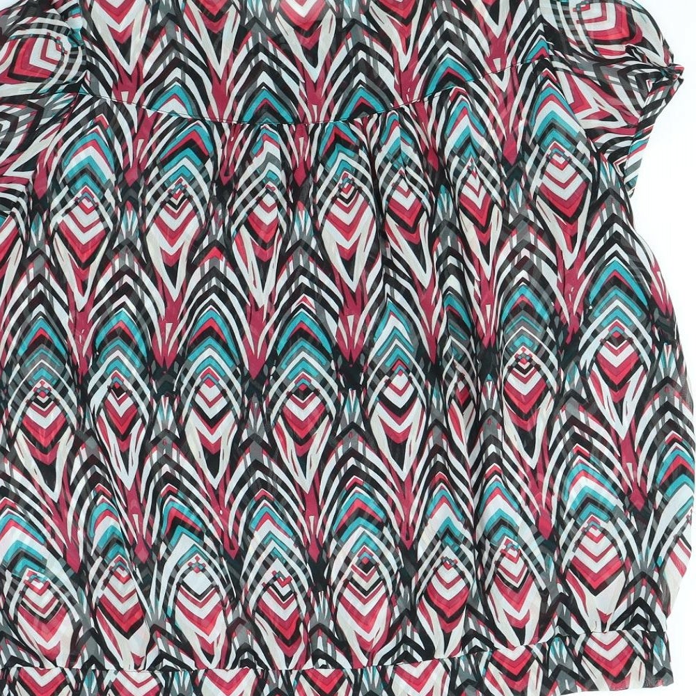 Epilogue Womens Multicoloured Striped  Basic Button-Up Size 16