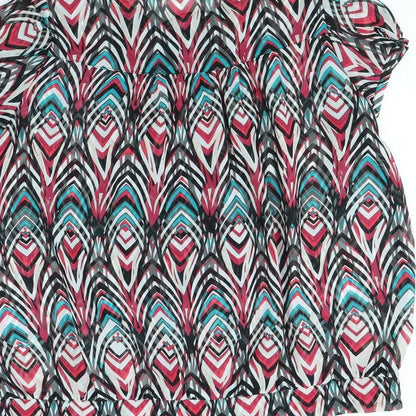 Epilogue Womens Multicoloured Striped  Basic Button-Up Size 16