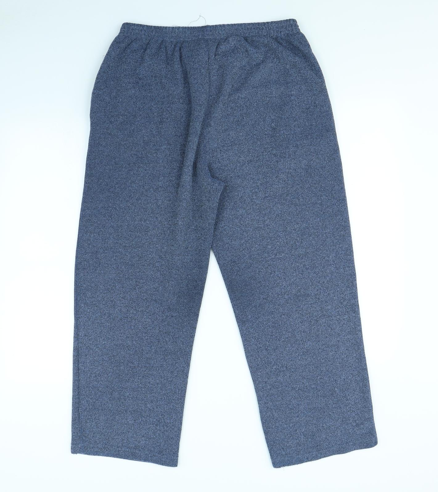 Womens UK Size M Bonmarché Regular Fit  Blue Trousers