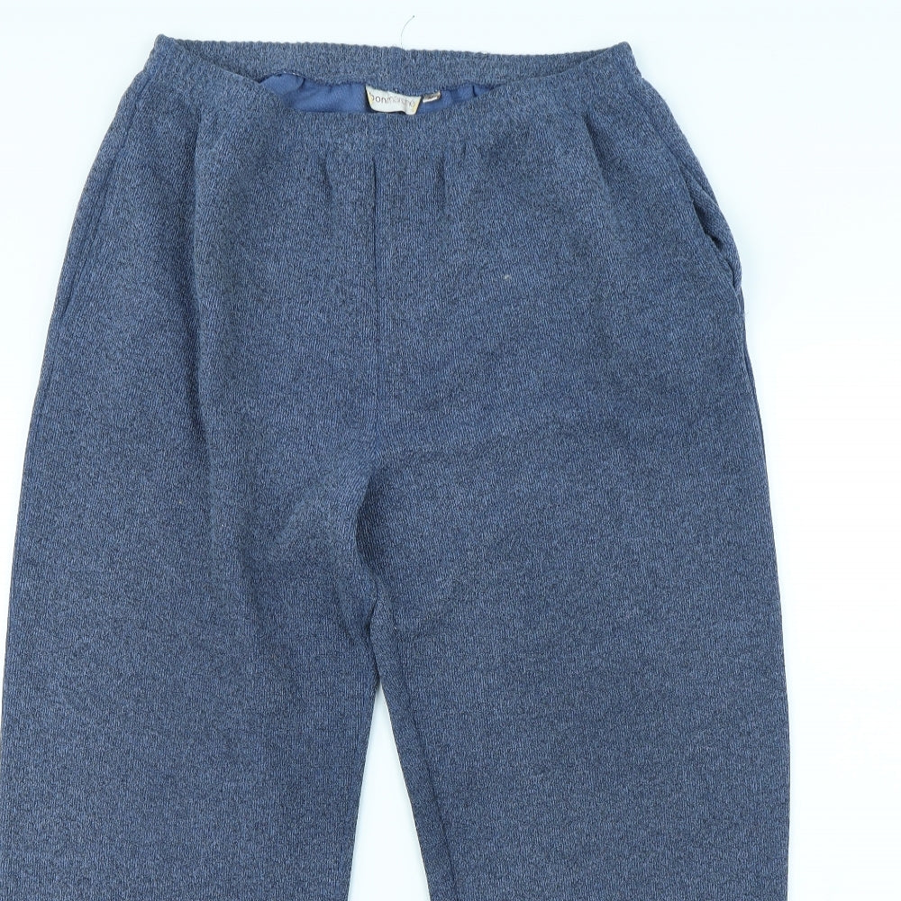 Womens UK Size M Bonmarché Regular Fit  Blue Trousers