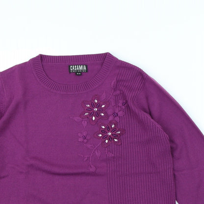 Casamia Womens Purple   Pullover Jumper Size S
