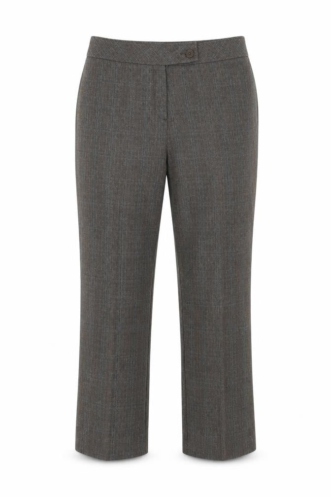 Womens UK Size 14 Mia Moda Regular Fit  Brown Trousers