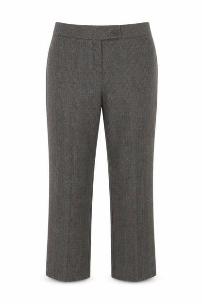 Womens UK Size 14 Mia Moda Regular Fit  Brown Trousers
